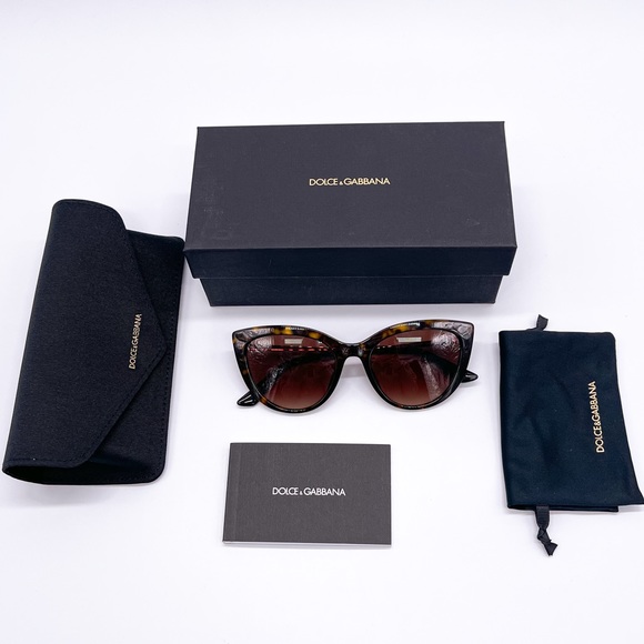 NEW DOLCE&GABBANA WOMEN’S SUNGLASSES DG4408 502/13 CAT EYE EYEWEAR D&G DG4408F - Picture 12 of 12